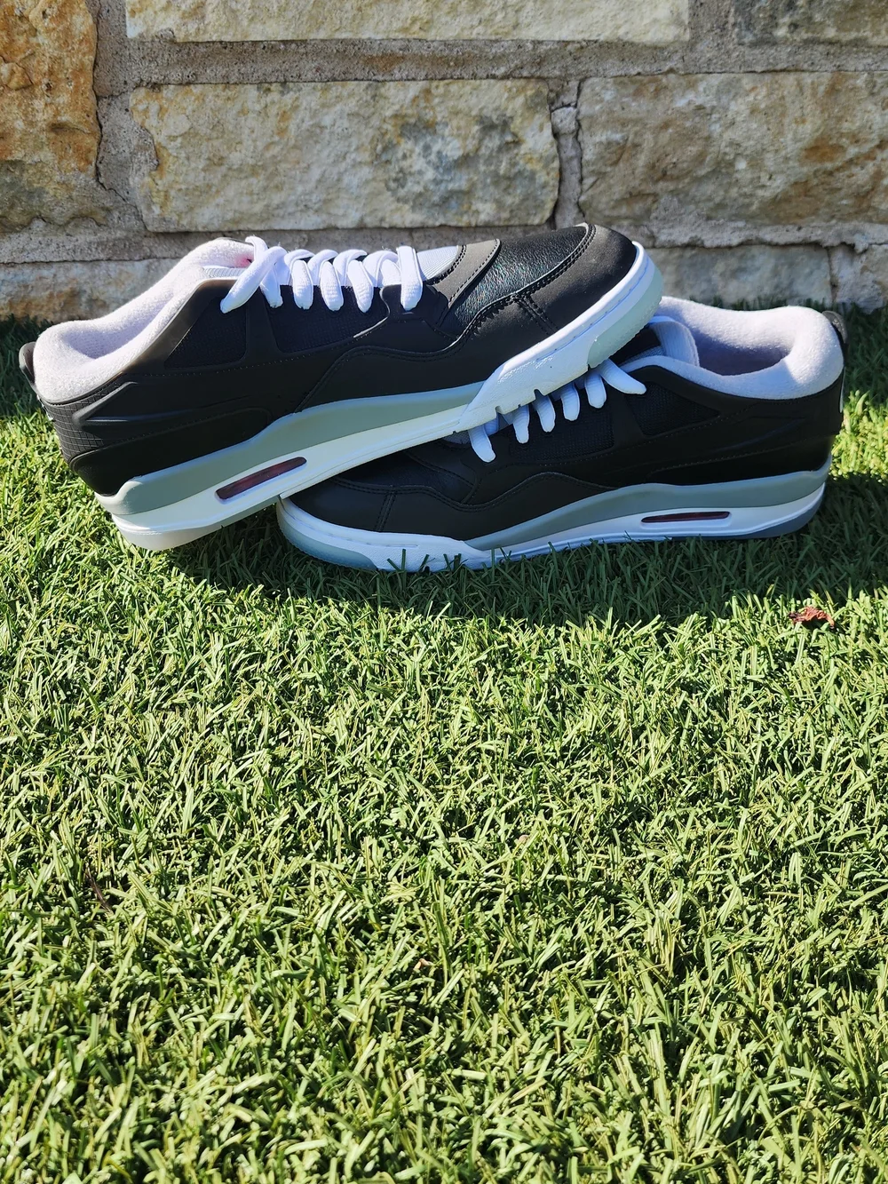 Jordan Black and White Sneakers